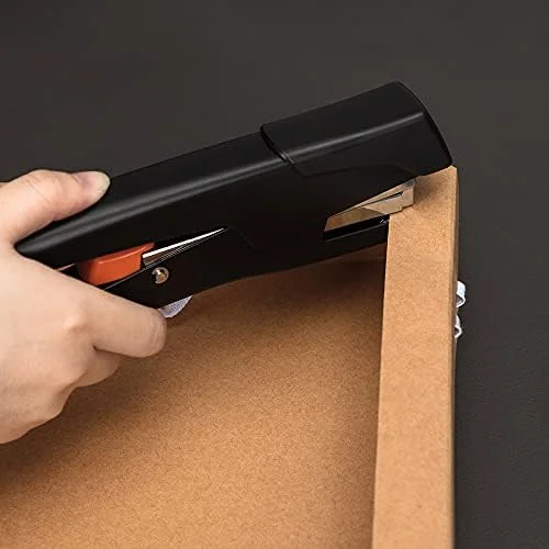 Amazon Basics Effortless Handheld Plier Stapler - 25 Sheet Capacity, Heavy Duty, Easy to Use, Black