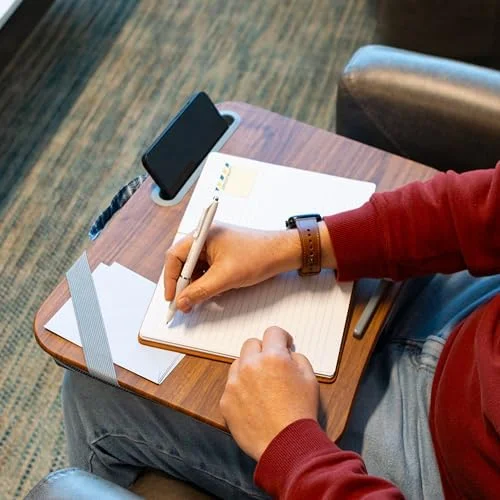 LAPGEAR Designer Lap Desk with Phone Holder and Device Ledge - Arrow Stripes - Fits up to 15.6 Inch Laptops - Style No. 45411