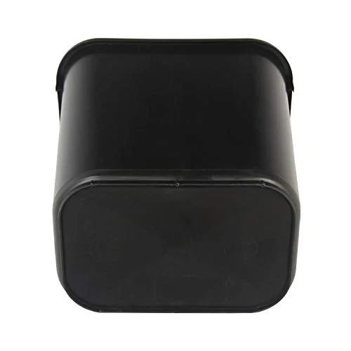 Amazon Basics Rectangular Commercial Office Wastebasket - Easy to Clean, Space-Saving, 10 Gallon, Black
