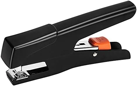 Amazon Basics Effortless Handheld Plier Stapler - 25 Sheet Capacity, Heavy Duty, Easy to Use, Black
