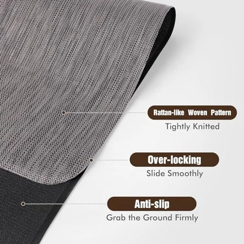 Blvornl Office Chair Mat for Hardwood Floor, 36" x 48" Desk Computer Chair Mat for Hard Wood and Tile Floor, Large Anti-Slip Hard Floor Protector