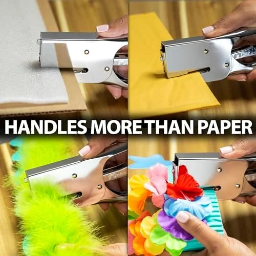 Officemate Classic Plier Stapler Bundle with 10, 000 Staples, Metal, Silver (97768)