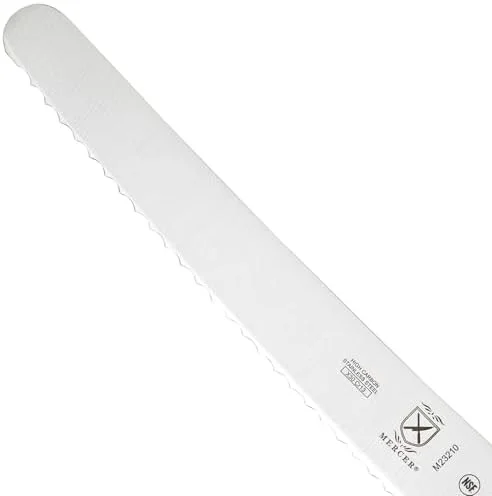 Mercer Culinary M23210 Millennia Black Handle, 10-Inch Wide Wavy Edge, Bread Knife