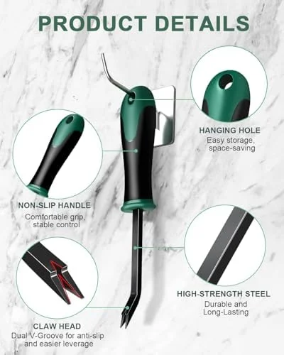 Heavy Duty Staple Remover, Upholstery Staple Puller Lifter Tool for Carpet, Hardwood Floors, Furniture, Construction, COMBATCH