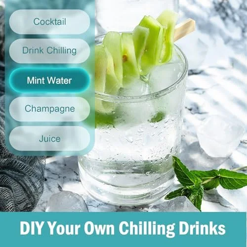 3 Pack Ice Cube Trays with Lid for Freezer, Flexible Silicone Bottom for Easy Release, Stackable Space-Saving Ice Molds, 1.2" Cubes Color-Coded (2